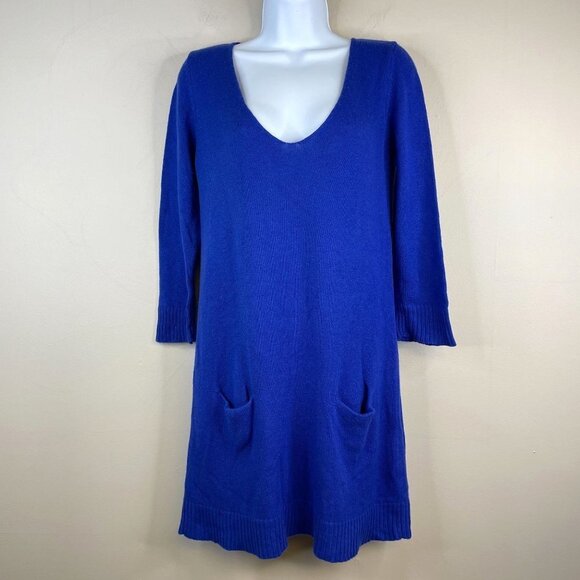 Express Womens PULLOVER Sweater Sz M WOOL BLEND Long Sleeve Tunic Dress - Picture 1 of 11